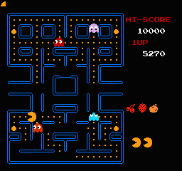 Pac-Man (USA) (Tengen) In game screenshot